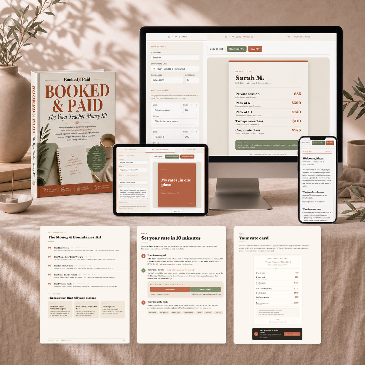 Booked & Paid — The Yoga Teacher Money Kit