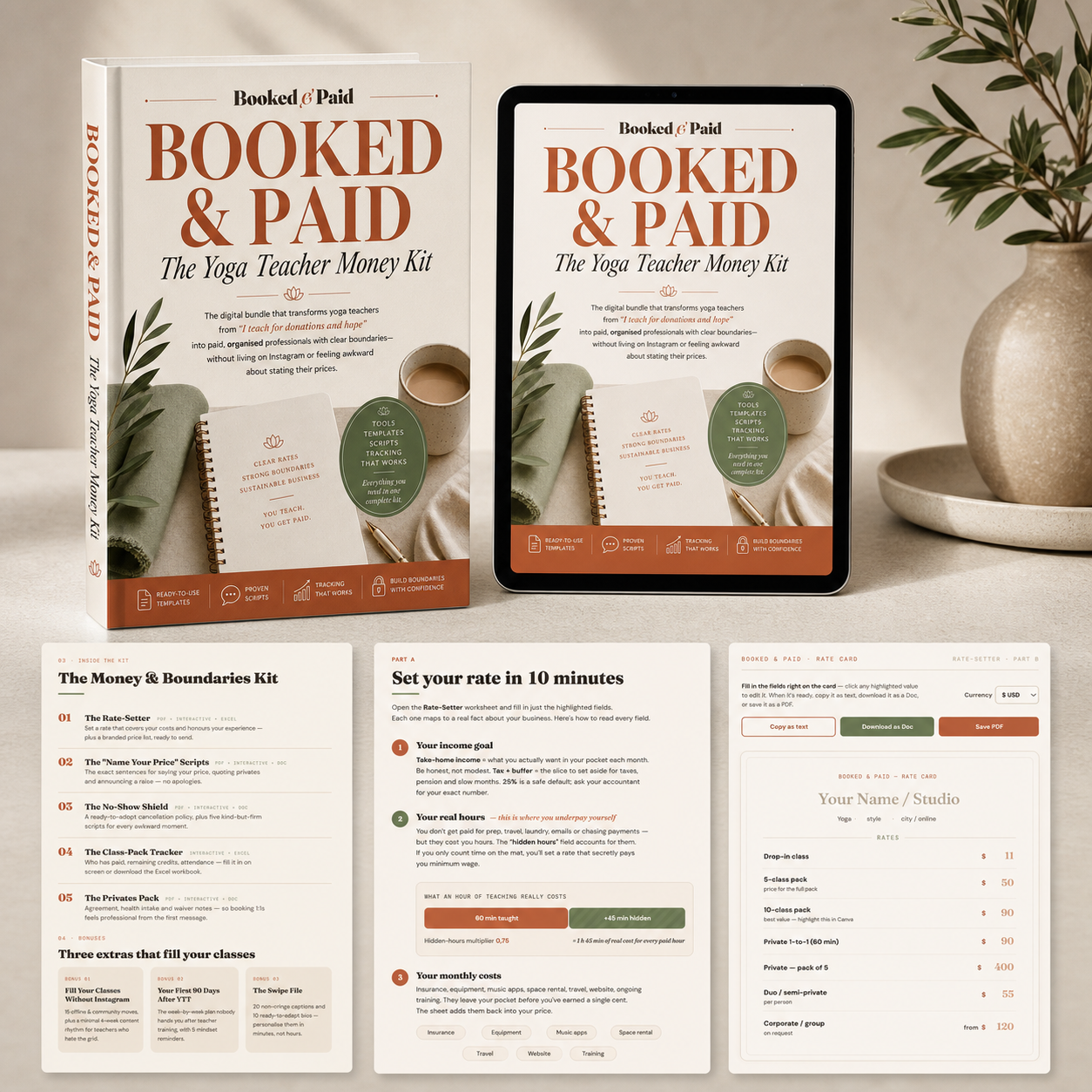 Booked & Paid — The Yoga Teacher Money Kit
